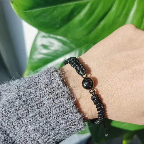 Miniatura 6 de Pulseras personalizadas con imagen en el interior, pulsera de proyección de fotos de círculo personalizado, foto personalizada, pulseras