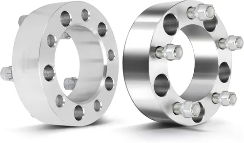 Miniatura 16 de SCITOO 2 separadores de rueda de 5 x 5.5 pulgadas, adaptadores espaciadores de rueda de 2 pulgadas con pernos de 9/16 de 3.063 in, 5 lengüetas