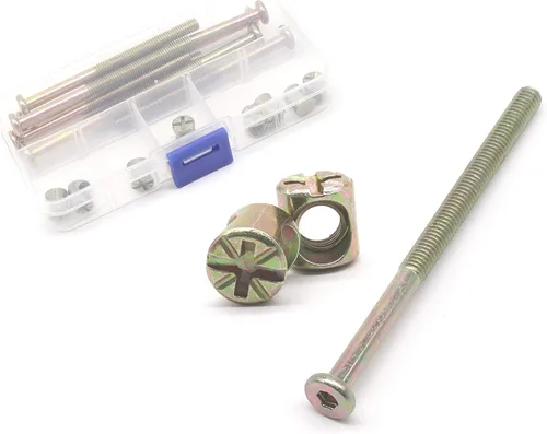 Miniatura 11 de Tornillos de repuesto para cuna de bebé, 50 piezas M6 x 1.575 in/1.969 in/2.362 in/2.756 in/3.150 in/3.150 in, tornillos hexagonales, tuercas