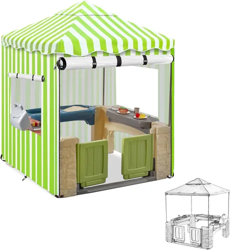 Miniatura 11 de Funda para casa de juegos para niños al aire libre, cubiertas de casa de juegos resistentes e impermeables de 600D, 142 cm de ancho x 142 cm