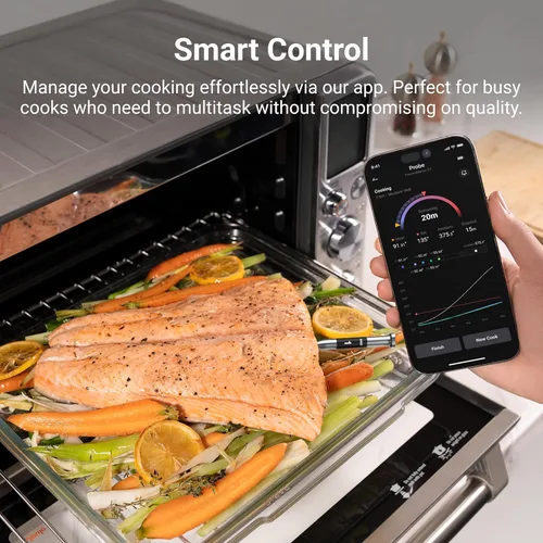 Miniatura 6 de ThermoMaven Termómetro inteligente inalámbrico Bluetooth para carne: Base independiente, termómetro WiFi con Sub-1G, precisión certificada NIST, 6