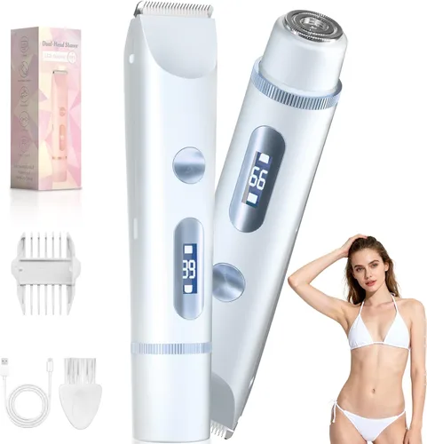 Miniatura 9 de Recortadora de Bikini para Mujeres – Afeitadora Eléctrica Suave para Áreas Sensibles, Afeitadora Recargable USB-C Impermeable para Cuerpo y Cara