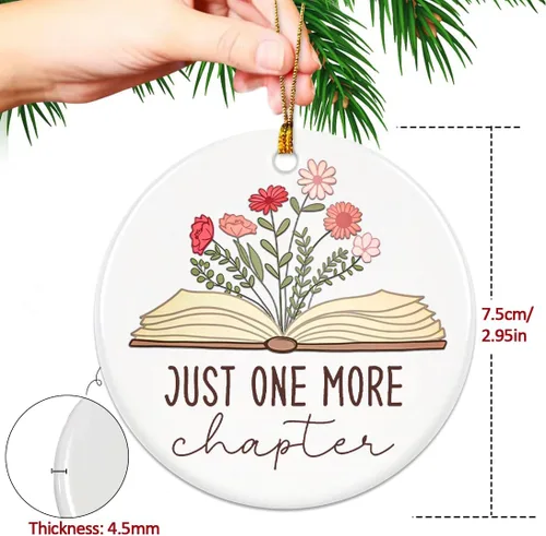 Miniatura 4 de Adorno para amantes de los libros, adornos de libros para árbol de Navidad, adorno de lectura de biblioteca de ratones de biblioteca, regalos