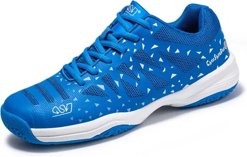 Jakcuz Zapatos de tenis de bádminton para hombres y mujeres, zapatos de raqueta, tenis de voleibol para entrenamiento de cancha en interiores y