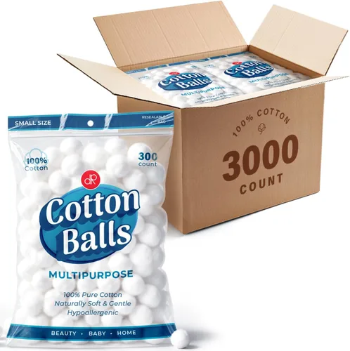 Miniatura 8 de DecorRack 900 bolas pequeñas de algodón para maquillaje, eliminación de esmalte de uñas, cuidado de mascotas, mini bolas de algodón para aplicar