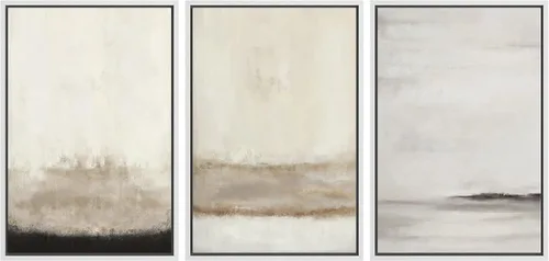 Miniatura 50 de SIGNFORD Impresión en Lienzo Enmarcado Conjunto de Arte de Pared Arte Abstracto Terroso en Tonos Marrón Profundo y Beige Arte Moderno Decorativo