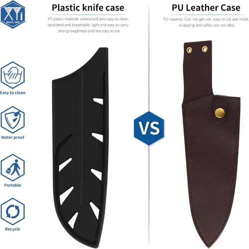 Miniatura 5 de XYJ Juego de 2 fundas de seguridad para cuchillos de seguridad, protector de bordes para cuchillos, funda universal para cuchillos, protector