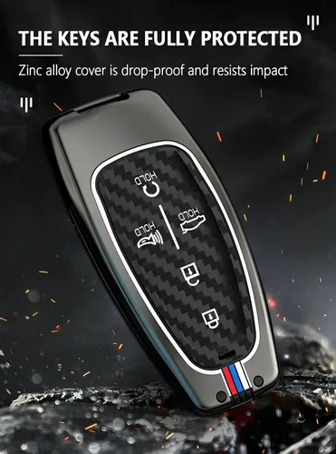 Miniatura 3 de Funda para llavero compatible con Hyundai Sonata Santa Cruz Fe Tucson Palisade 2020-2024 con 5 botones de metal