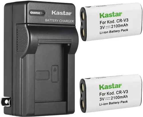 Miniatura 5 de Kastar Cargador de batería de pared de CA CR-V3 para Kodak DX6340, DX6440, CD33, Z650 Zoom, Z663 Zoom, Z700, Z710, Z740, Z885, Z1275, CR-V3, CR-V3P