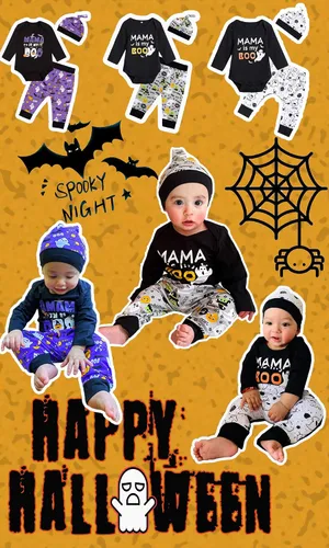 Miniatura 7 de Disfraz de mamá de bebé con texto en inglés "My Boo