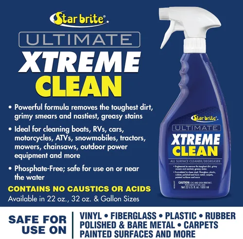Miniatura 6 de STAR BRITE Ultimate Xtreme Clean - Limpiador desengrasante de alto rendimiento para todas las superficies, ideal para aluminio, fibra de vidrio