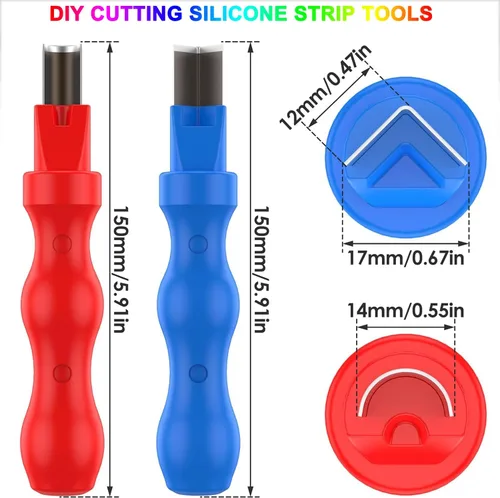 Miniatura 5 de JARBIH Cubierta de tira de luz LED flexible de neón separada, 16.4 pies 0.236 in sin desgaste, cubierta de difusor de silicona flexible con 2