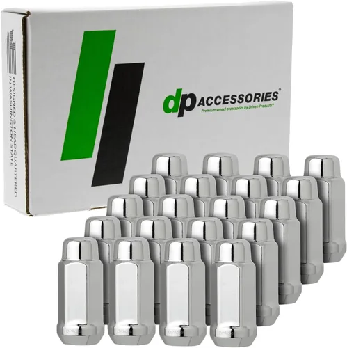 Miniatura 14 de DPAccessories Tuercas negras 1/2-20 para ruedas de posventa, extremo cerrado XL Bulge Bellota, 1.890 in (1.9 pulgadas) de alto, 0.748 in