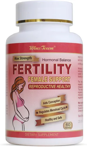 Tabletas de fertilidad para mujeres, suplementos vitamínicos prenatales femeninos, apoyo a la ovulación y la concepción, 60 tabletas