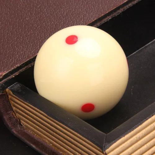 Miniatura 5 de Pelota de taco con punto rojo, bola de entrenamiento de billar de grado AAA PRO con 6 puntos - 2 1/4