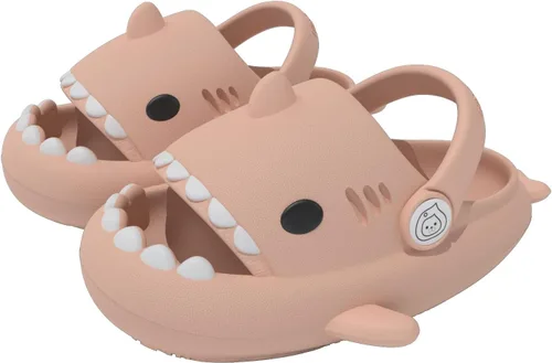ChayChax- Sandalias con diseño de tiburónnubecaricatura antideslizantes de punta abierta para niños y niñas, muy cómodas, bonitas, suela gruesa