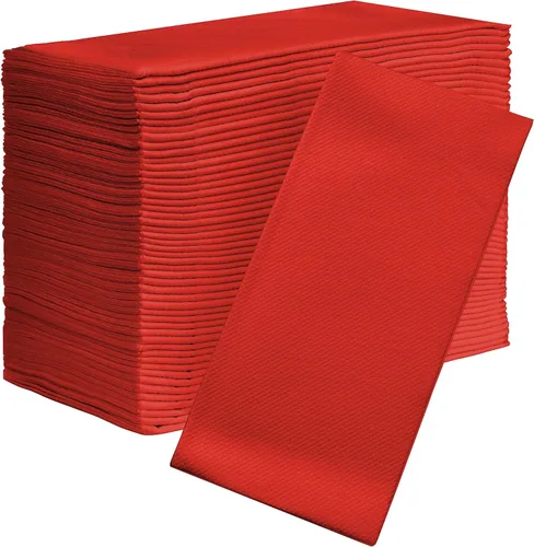 Miniatura 25 de Servilletas de papel AMERICAN HOMESTEAD - Servilletas de papel desechables tipo lino azul claro - Servilletas de mesa de calidad de restaurante