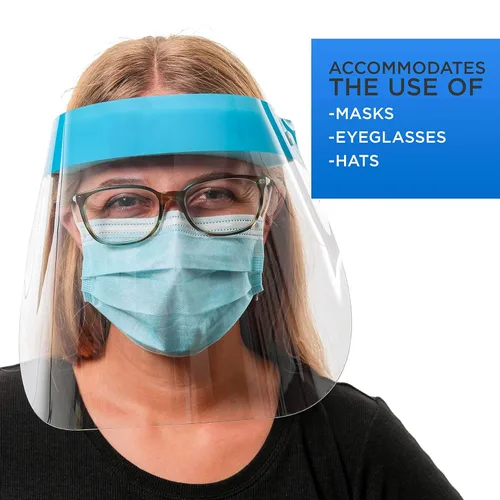 Miniatura 5 de Salon World Safety 160 protectores faciales (40 paquetes de 4) – Protectores de cara completa ultra transparentes para proteger los ojos, la nariz