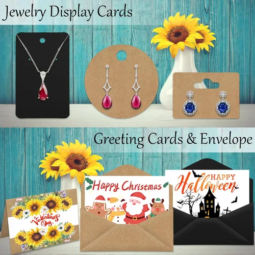 Miniatura 4 de 25 hojas de papel de cartulina marrón de 8.5 x 11 pulgadas, papel grueso de 92 libras para álbumes de recortes, invitaciones, impresión y tarjetas
