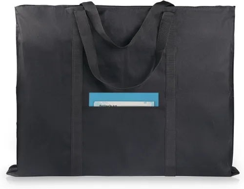 Miniatura 12 de JJRING Dacron - Bolsa ligera para portafolio de arte, 19.6 x 25.6 pulgadas, para 18 x 24 pulgadas, funda de almacenamiento negra para póster