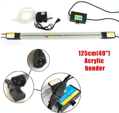 Miniatura 4 de Dobladora de PVC de plástico acrílico de 48 pulgadas 125 cmHeater Calefacción caliente Bender Manual Calefacción Caliente Herramienta de doblado 122