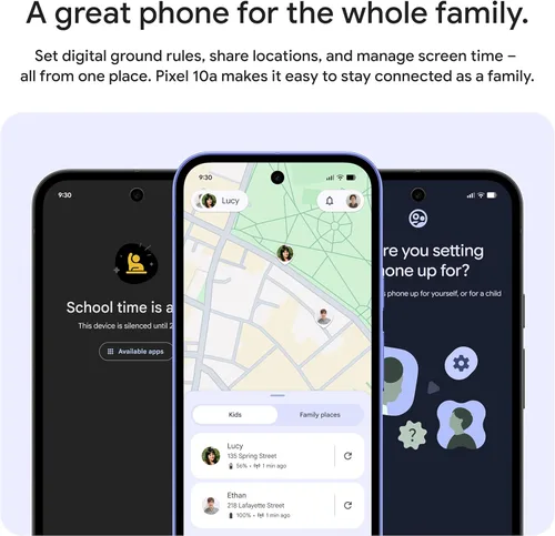 Miniatura 9 de Google Pixel 10a - Smartphone Android desbloqueado - 7 años de caídas de píxeles, batería de más de 30 horas, entrenador de cámara, Gemini Live, Baya