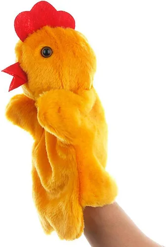 Miniatura 2 de Marionetas de mano de pollo de peluche de gallina juguetes para imaginativos juegos de simulación de cuentos regalos para niños