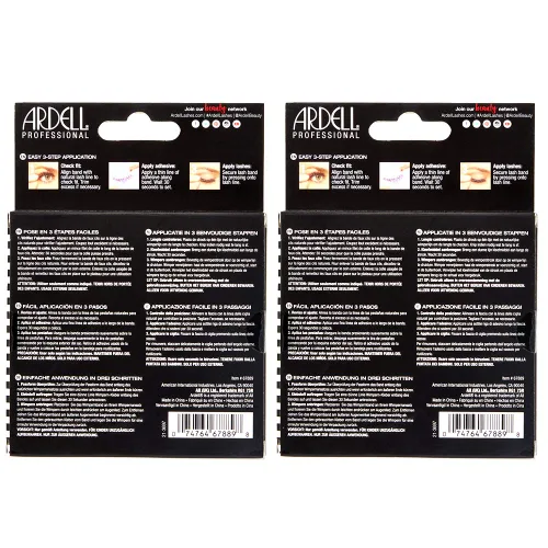 Miniatura 7 de Ardell Pestañas de aspecto natural Mega Volume, 252 – Volumen completo, pestañas postizas de larga duración para un aspecto impecable, 4 pares Mega