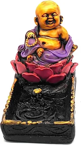 Miniatura 2 de Baby Lotus Buddha - Soporte para incienso – Quemadores de palo, meditación, figura de budismo, accesorio de humo, aromaterapia, decoración