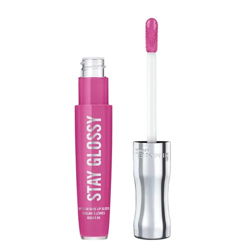 Miniatura 27 de Rimmel Stay Glossy Brillo de labios - Fórmula ligera y no pegajosa para color y brillo de labios - 130 Blushing Belgraves,.18oz Belgraves sonrojados