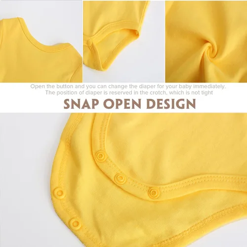 Miniatura 4 de AOUYOA Baby Twins Bodysuits Yummz Tomato Ketchup Yellow Mustard Short Sleeves Girl Romper Costume Set