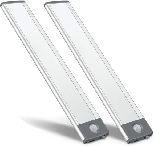 Miniatura 9 de Luz LED con sensor de movimiento, iluminación debajo del mostrador, luces nocturnas de cocina recargables por USB, luz alimentada por batería, luz