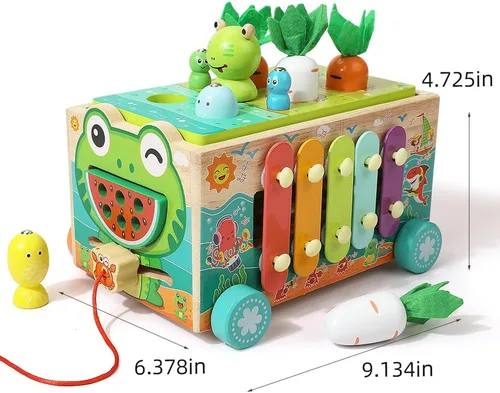 Miniatura 6 de JAUNTY Juguete Montessori de Madera para Niños Pequeños de 1 2 3 Años, Juguete Educativo STEM para Bebés Niños y Niñas de 18 Meses+, Aprendizaje