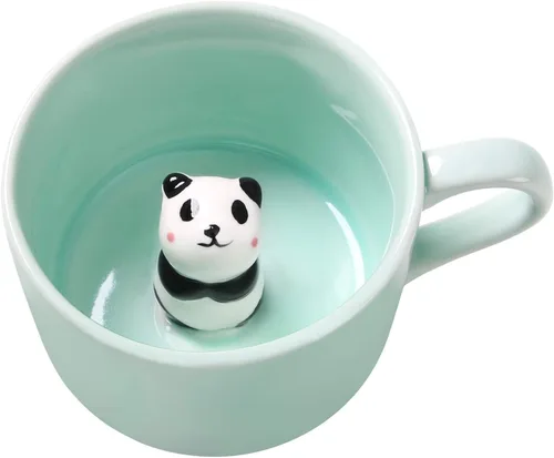 Miniatura 9 de Taza de cerámica con diseño de vaca para bebé, 12 onzas, bonita taza para Navidad, cumpleaños, regalo del día de San Valentín, regalos sorpresa