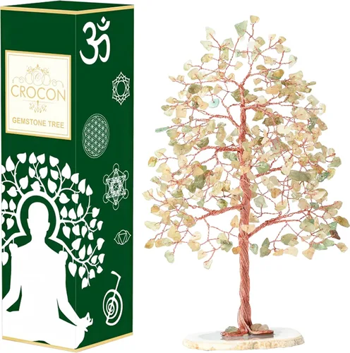 Miniatura 10 de Árbol de la vida de 7 chakras - Árbol de cristal para energía positiva - Árbol de piedras preciosas - Árbol de siete chakras Sabiduría espiritual
