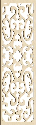 Miniatura 80 de Smithfield Paneles de pared decorativos de madera con calado, 13 3/8 pulgadas de ancho x 34 3/8 pulgadas de alto x 3/8 de alto, roble rojo rojo