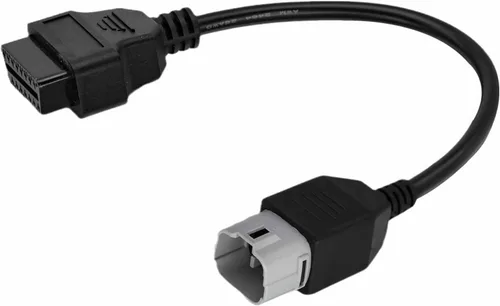 OBD 6Pin Motorrad Adaptador Cable 6 Pin a 16Pin Moto OBDII Motocicleta Diagnóstico Cable Connctor Compatible con Suzuki Motocicleta Moto