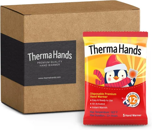 Calentadores de manos - Premium (Tamaño: 3.5 pulgadas x 4 pulgadas, Duración: 12+ Horas, Temperatura máxima: 163 F) Calentadores de manos activados