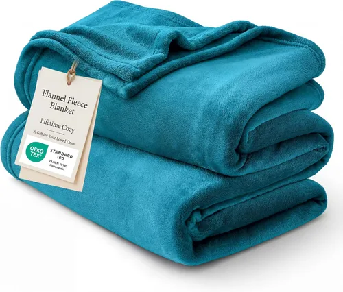 Miniatura 32 de Bedsure GentleSoft - Mantas de forro polar azul marino tamaño Queen - Manta de cama azul suave ligera afelpada difusa acogedora microfibra de lujo
