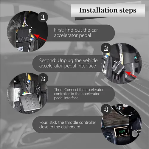 Miniatura 7 de Liiiyuan Controlador de respuesta del acelerador, acelerador electrónico inteligente de carreras 9 unidades 9 modos universal para Dodge Maserati