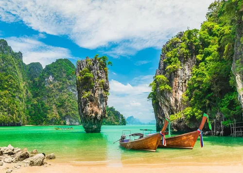 Telón de fondo de tela de 5 x 3 pies de la isla de Phuket, Tailandia, barco, verano, playa, fotografía, fondo para adultos, retratos, boda, viajes,