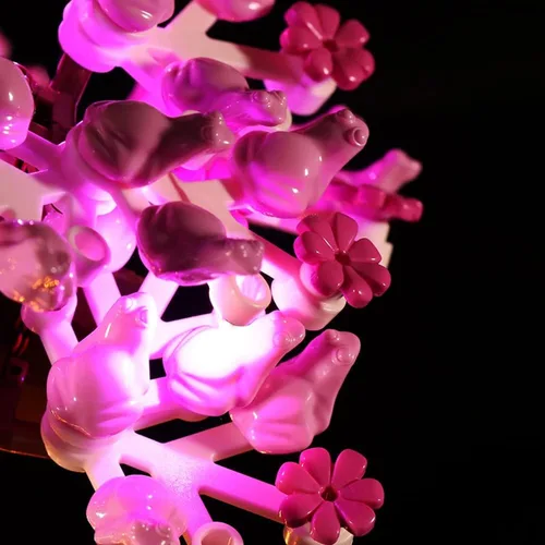 Miniatura 4 de Kit de Luces LED para LEGO 10281 Set de Árbol Bonsái, Luces de Decoración para Modelo Rosa