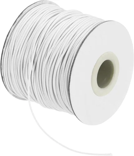 Miniatura 16 de MECCANIXITY Cordón encerado de poliéster encerado de 0.020 in, cuerda de cera de 175 yardas para hacer pulseras, collares, cuentas, joyería y Negro