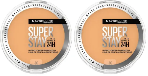 Miniatura 15 de Maybelline Super Stay Hasta 24HR Base en Polvo Híbrida, Maquillaje de Cobertura Media a Completa, Acabado Mate, 220, 1 Unidad SUPERSTAY POLVO 220