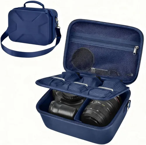 Miniatura 12 de Funda para cámara Canon Eos Rebel T7/R50/R100 Mark II/R50V/R10/R5/R6/R8 Mark IV/SL3/para cámaras Sony Alpha DSLR SLR, bolsa de viaje para cámara sin