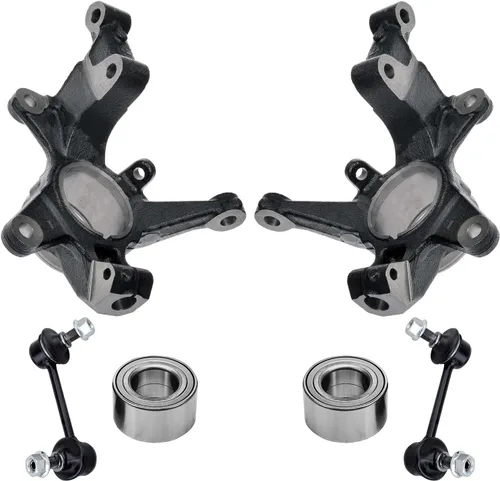 Miniatura 14 de Detroit Axle - Kit de nudillos traseros izquierdo FWD para Hyundai Santa Fe 2007-2009 Veracruz 2007-2012, reemplazo del conjunto de cojinete