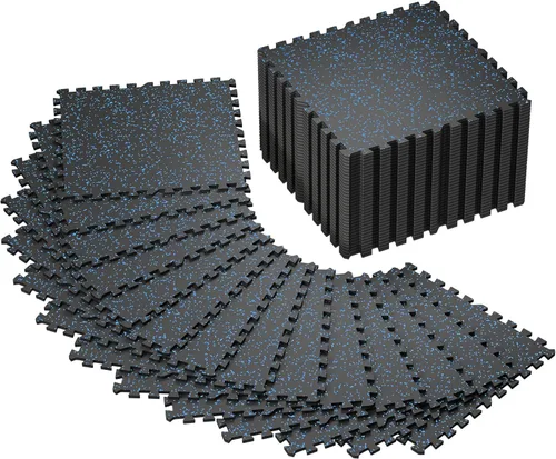 Miniatura 10 de SUPERJARE Alfombrillas para Equipo de Ejercicio de 0.4" de Grosor, 24 Piezas, 96 Pies Cuadrados, Tapetes de Espuma EVA de Alta Densidad