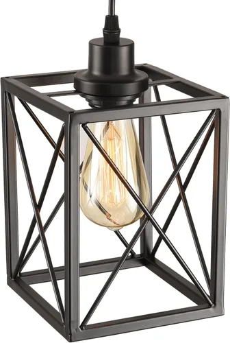Miniatura 5 de Lámpara colgante de granja, luces colgantes negras para isla de cocina, lámpara colgante industrial con pantalla de luz, iluminación colgante