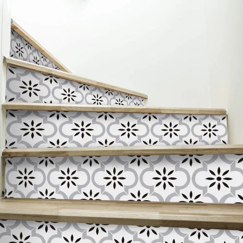 Miniatura 3 de funlife 3 calcomanías autoadhesivas de PVC de estilo escandinavo, calcomanías de escalera para despegar y pegar, calcomanías para elevar escaleras