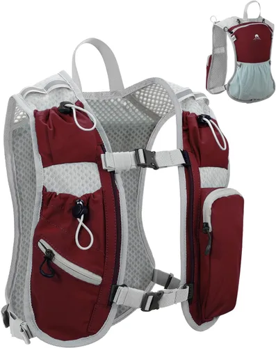 Miniatura 22 de Chaleco de correr para mujeres y hombres, mochila de hidratación para correr, chaleco para corredores, chaleco de hidratación, con soporte frontal